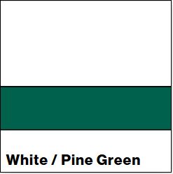 White/Pine Green SATIN 1/16IN - Rowmark Satins